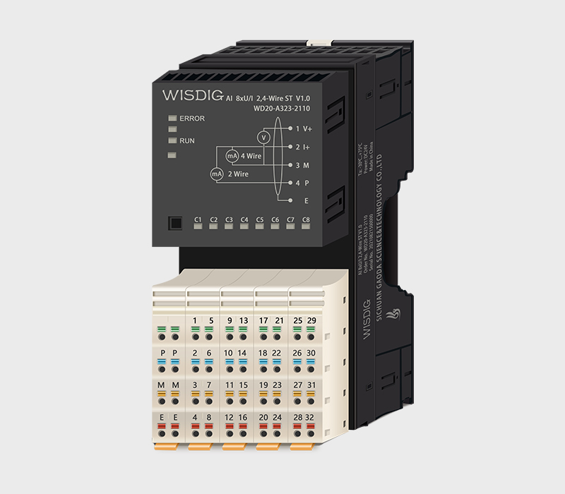 Sichuan Gaoda Technology Co., LTD. 's core product - 8-channel analog input module AI-8 channel current and voltage signal acquisition